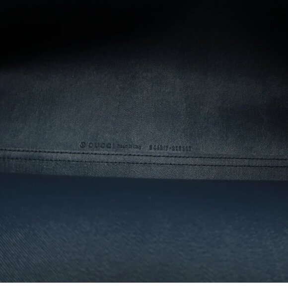 100% Authentic GUCCI Bloom Blue Canvas Shoulder Bag - Picture 11 of 12